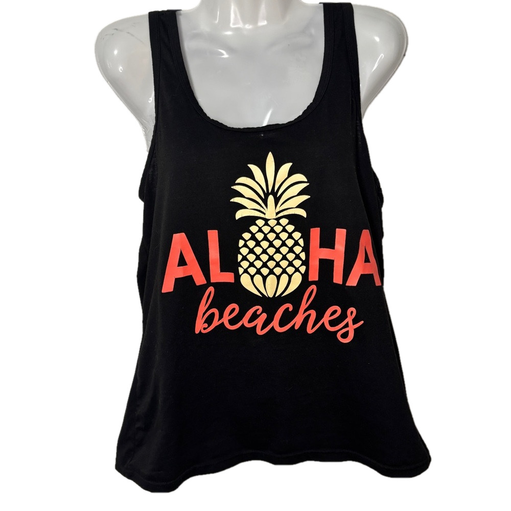 Aloha Beaches Pineapple Tank Top Size Large